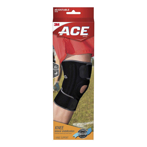 3M Ace Brand Knee Brace With Lateral Stabilizers, Adjustable, 1 Ea